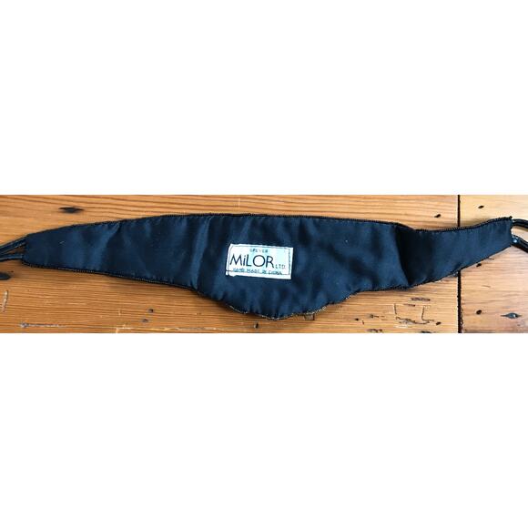 Vtg 70s Speyer Milor Ltd Handmade Chinese Glass Beaded Silk Cummerbund Belt